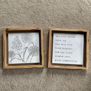 Neutral Floral Home Wall Hangings Decor Art